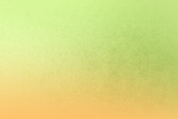 Two tone color plain orange gradation with green paint on environmental friendly cardboard box blank paper texture background with space minimal style