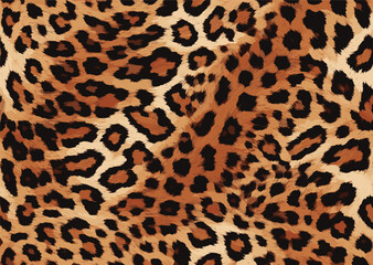 Leopard skin pattern. Textures design seamless