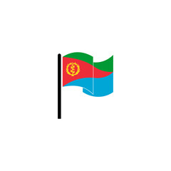 Eritrea flags icon set, Eritrea independence day icon set vector sign symbol