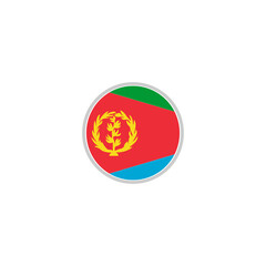 Fototapeta premium Eritrea flags icon set, Eritrea independence day icon set vector sign symbol