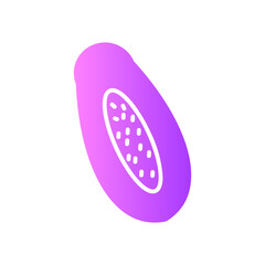 papaya gradient icon