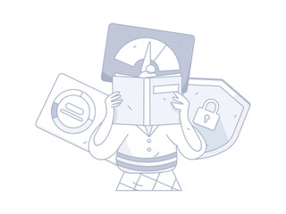 Business People Flat Vector Concept Operation Hand Drawn Illustration
