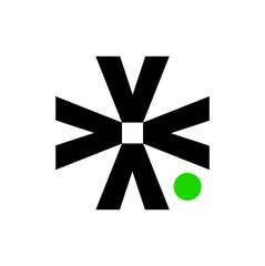 V company monogram. V initial letter icon.