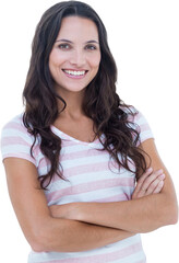 Fototapeta premium Digital png photo of caucasian woman on transparent background