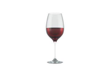 Digital png illustration of glass of wine on transparent background