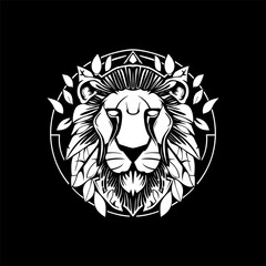 Lion's logo Botanical Crest