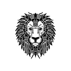 Jungle's Crown Floral Lion Logo