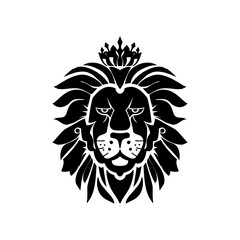 Petal-Maned Lion Vector Logo