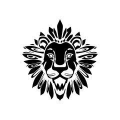 Flourishing Ferocity Lion Head Logo