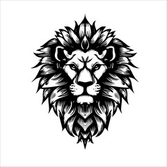 Fototapeta na wymiar Ethereal Wildlife Lion Logo