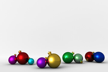 Digital png illustration of christmas decorations on transparent background