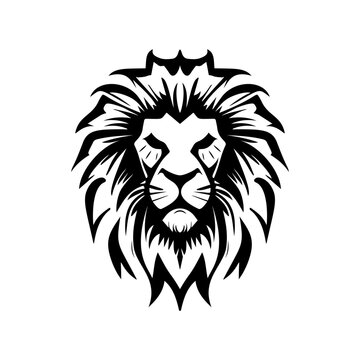 Sacred Safari Floral Lion logo Emblem