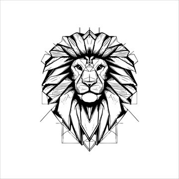 Mane in Bloom Lion logo line Crest