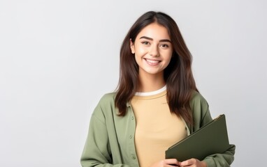 Fototapeta premium Young blonde student woman
