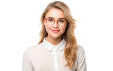 Obraz premium Young blonde student woman