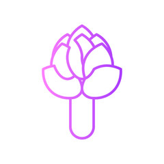 asparagus gradient icon