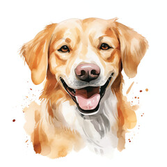 Graceful Doggy Illustration against a White Background