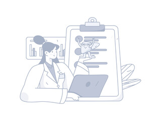 Medical Characters Anti-epidemic Flat Vector Concept Operation Hand Drawn Illustration
