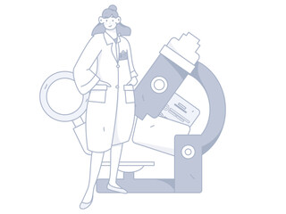 Medical Characters Anti-epidemic Flat Vector Concept Operation Hand Drawn Illustration
