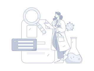 Medical Characters Anti-epidemic Flat Vector Concept Operation Hand Drawn Illustration
