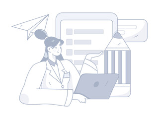 Medical Characters Anti-epidemic Flat Vector Concept Operation Hand Drawn Illustration
