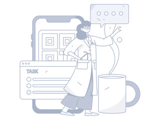 Medical Characters Anti-epidemic Flat Vector Concept Operation Hand Drawn Illustration
