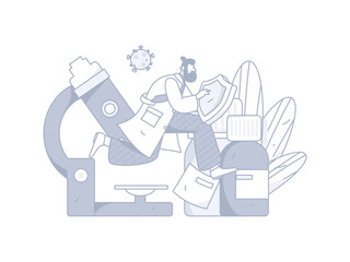 Medical Characters Anti-epidemic Flat Vector Concept Operation Hand Drawn Illustration
