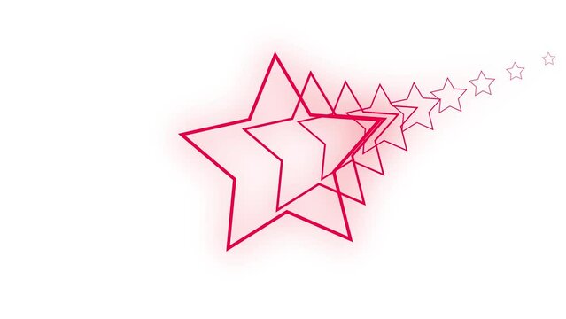 star symbol abstract animation