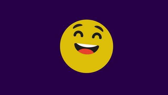 Animated emoji expressing joy and happiness