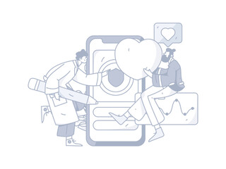 Medical Characters Anti-epidemic Flat Vector Concept Operation Hand Drawn Illustration
