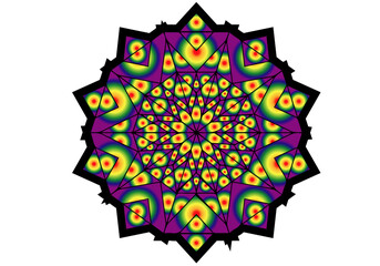 colored mandala