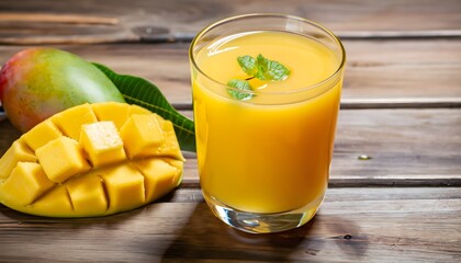 glass of mango juice 