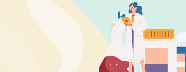 Medical Characters Anti-epidemic Flat Vector Concept Operation Hand Drawn Illustration
