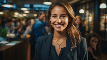 Successful business team, diverse, high energy, modern office, casual attire, teamwork and collaboration