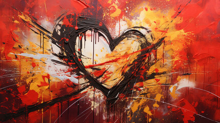 Eternal Embrace: Abstract Depiction of Everlasting Love