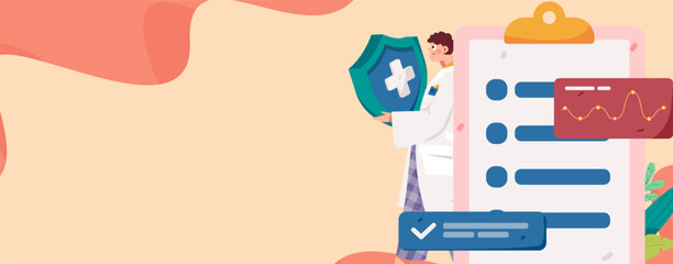 Medical Characters Anti-epidemic Flat Vector Concept Operation Hand Drawn Illustration
