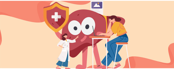 Medical Characters Anti-epidemic Flat Vector Concept Operation Hand Drawn Illustration
