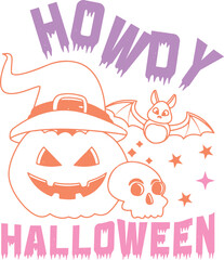 Cute Halloween Retro Design Bundle 