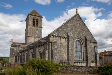 Chauvigny Saint-Pierre church stone building medieval in west french country