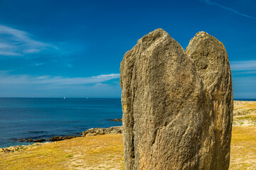 Unterwegs auf der Halbinsel Quiberon entlang der wunderschönen Atlantikküste - Bretagne -...