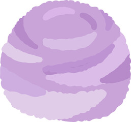 Mid-autumn festival hand drawn illustration of taro cake