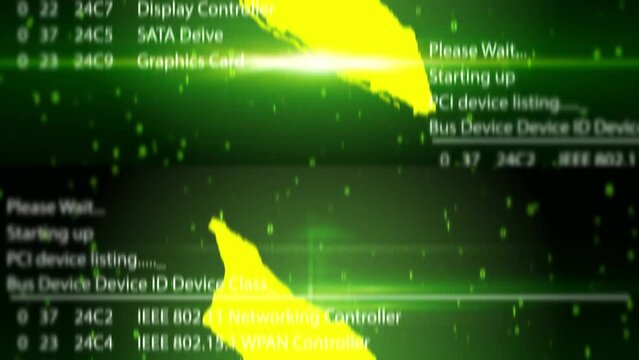 Aruba Map on Digital Technology Background