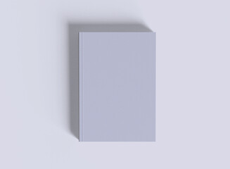 Cover Book white color realistic texture rendered by 3D software