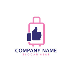 Fototapeta premium Like Suitcase logo design concept vector. Suitcase logo design template