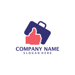 Fototapeta premium Like Suitcase logo design concept vector. Suitcase logo design template