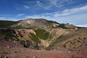 Climbing  Mount Azuma-Kofuji, Fukushima, Japan