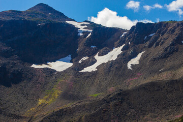 Mountain, lake, nature, forest, trees.
