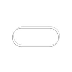 white blank label with double frame, label icon button
