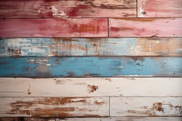 Generative AI - Embracing Vintage Charm: Country Chic with Distressed Wooden Board