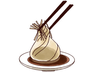 小籠包のイラスト素材